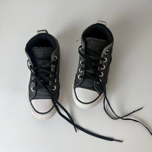 Converse Black and White‎ High-Top Sneakers
